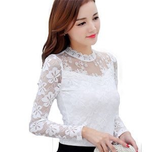 Fashionable O-Neck Leisure Lace top