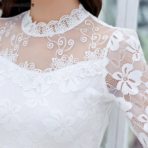 Fashionable O-Neck Leisure Lace top