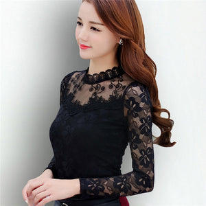 Fashionable O-Neck Leisure Lace top